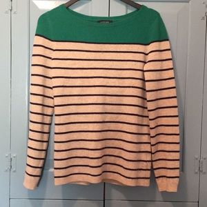 Land’s End Striped Cashmere Sweater